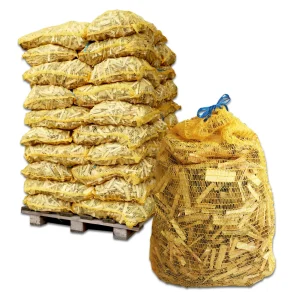 Anzündholz aus Holz Netze 5 kg – Weichholz 8 cm (50er Paletteneinheit), Produktansicht 1
