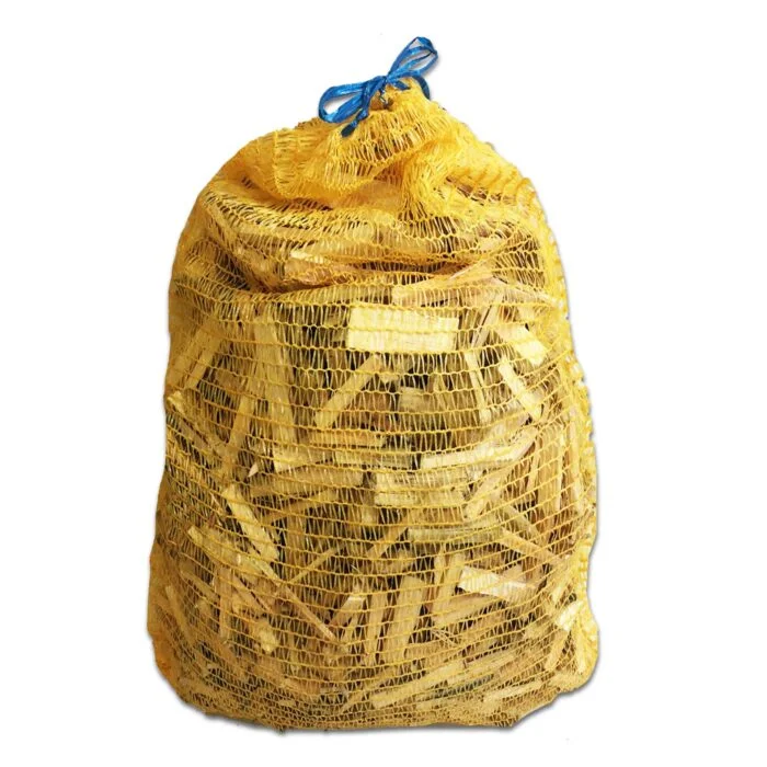 Anzündholz aus Holz Netze 5 kg – Weichholz 8 cm (50er Paletteneinheit), Produktansicht 3