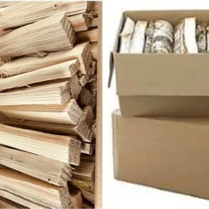 Birkenholz-Paket zum Heizen – 60 kg + ca. 15 kg Anzündholz aus Holz, Produktansicht 1
