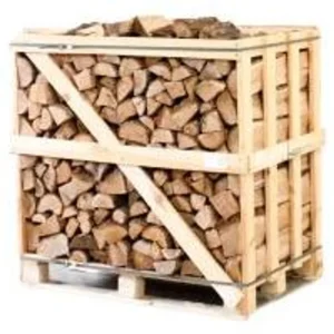 Brennholz – Halbe Paletteneinheit kammergetrocknetes gespalten Eiche Kaminholz 25 cm, Produktansicht 1