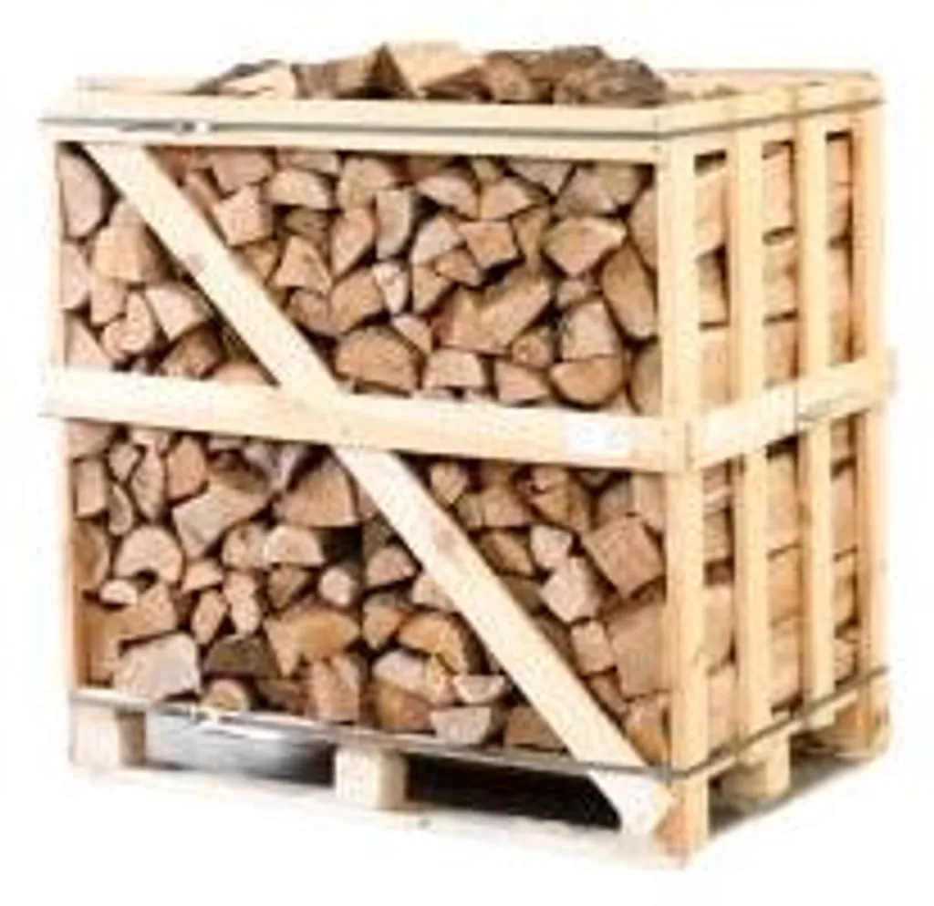 Brennholz – Halbe Paletteneinheit kammergetrocknetes gespalten Eiche Kaminholz 25 cm, Produktansicht 1