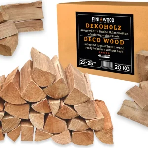 Buchen-Dekoholz ohne Rinde – 20 kg, Produktansicht 1