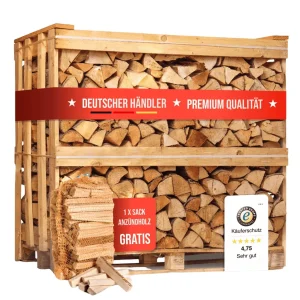 Buchen-Kaminholz – 1 RM / 1,6 SRM, 30 cm, 500 kg, Produktansicht 1
