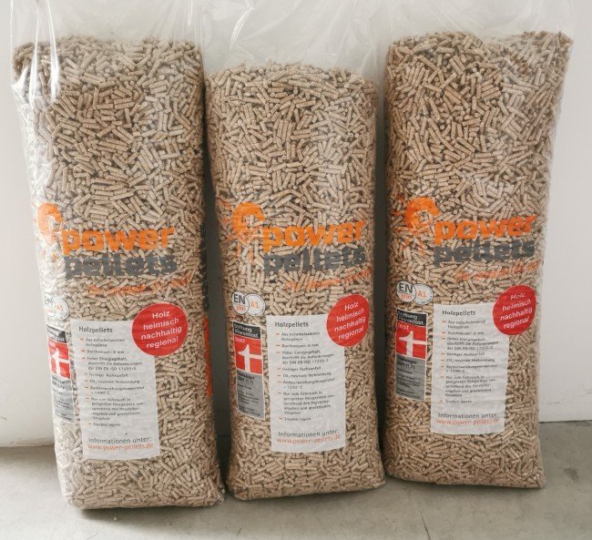 Holzpellets – Pellets aus Holz 15 kg Sack (Paletteneinheit 55 Säcke), Produktansicht 2