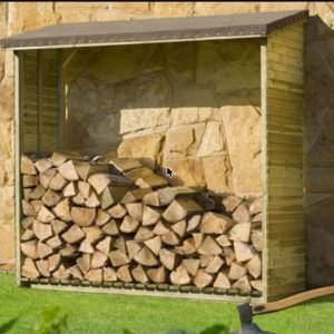 Kaminholzregal aus druckimprägniertem Holz – 188 × 69 × 183 cm, Produktansicht 1