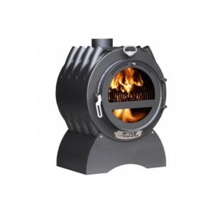 LS Pyro Tube Holzofen mit Doppelflamme – 20 kW, Produktansicht 1