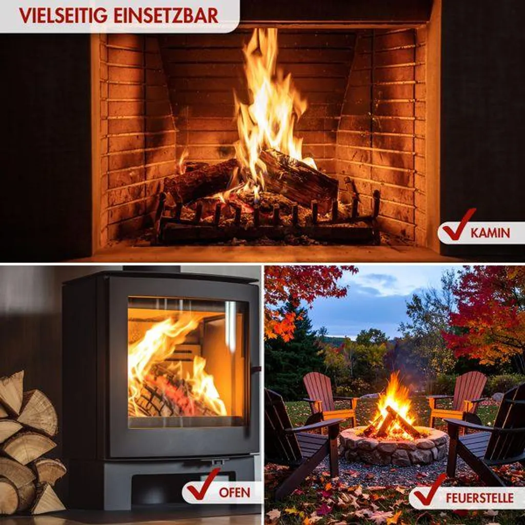 Mischholz-Kaminholz – 30 kg, ca. 28–33 cm, max. 25 % Holzfeuchte, Produktansicht 4