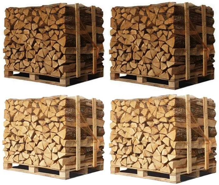 Mix – 4 Paletteneinheiten à 33-cm Scheite (6 Ster / 4,8 m³), Produktansicht 1