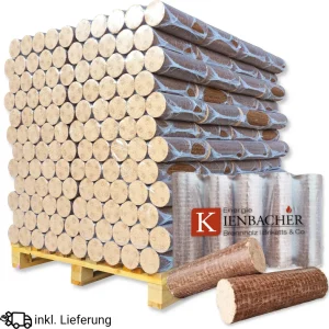Nestro-Briketts aus Holz Buche/Eiche – 960 kg Paletteneinheit, Produktansicht 1