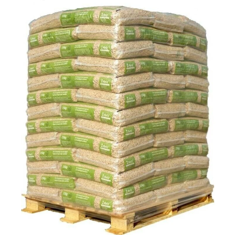Pellets aus Holz – Paletteneinheit mit 65 Säcken (15 kg je Sack), Produktansicht 1