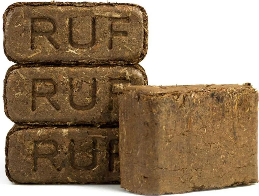 RUF Rindenbriketts – 1000 kg Paletteneinheit (84 × 12 kg), Produktansicht 2
